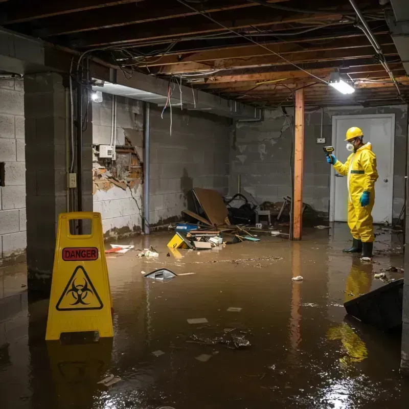 Flooded Basement Electrical Hazard in Shaw, DC Property